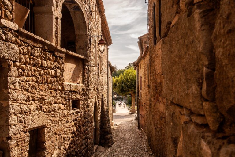 The stone lanes of the village of Labeaume